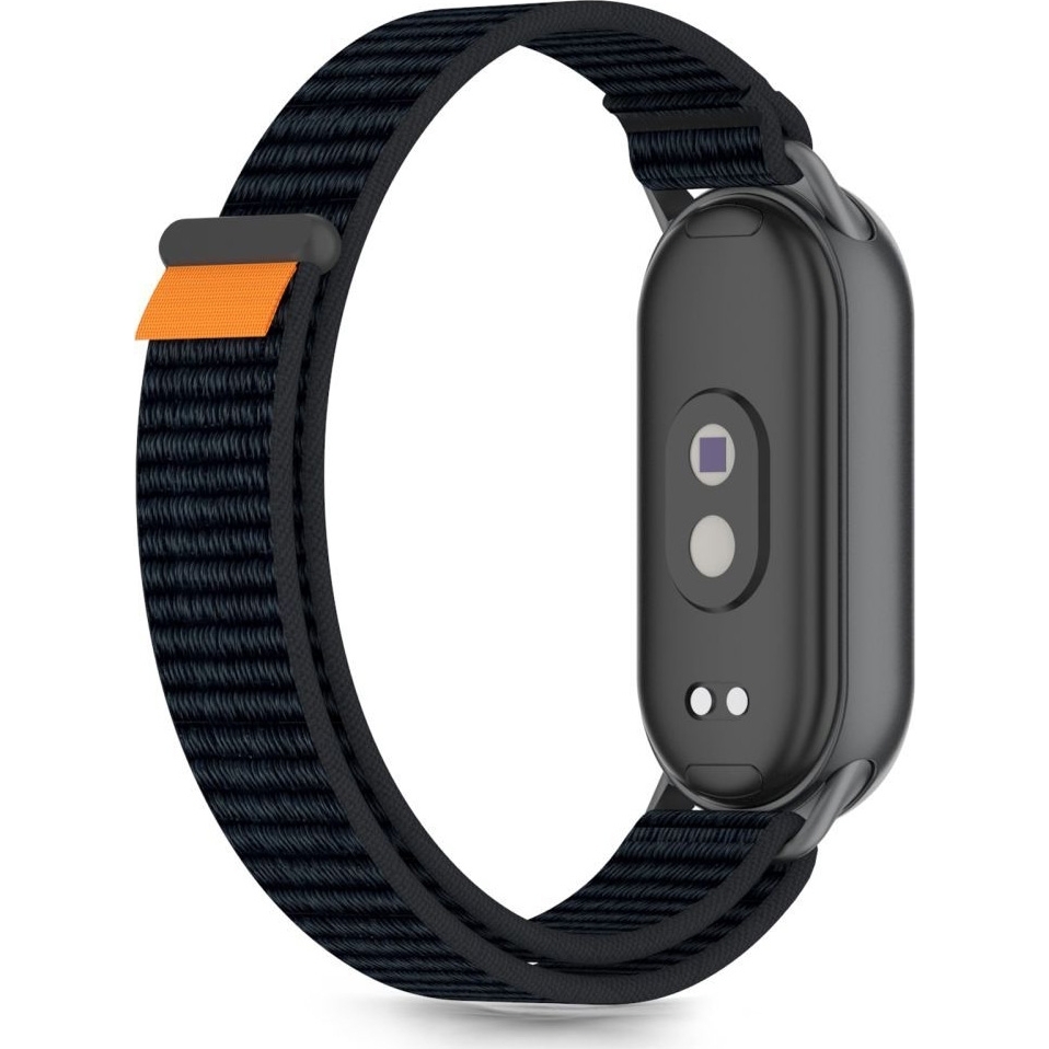 Opaska Tech Protect Nylon Pro do Xiaomi Smart Band 10 / 9 / 9 NFC / 8,czarno-pomaranczowa
